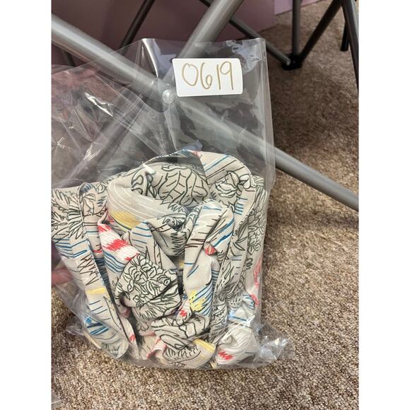 Denim & Co. Shirt Dress Belted Waist Printed Midi Multicolor Women's Size S - Picture 12 of 12